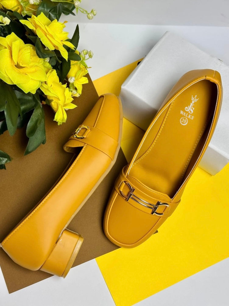 Sunny Yellow Comfort Shoes