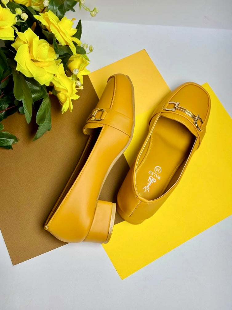 Sunny Yellow Comfort Shoes