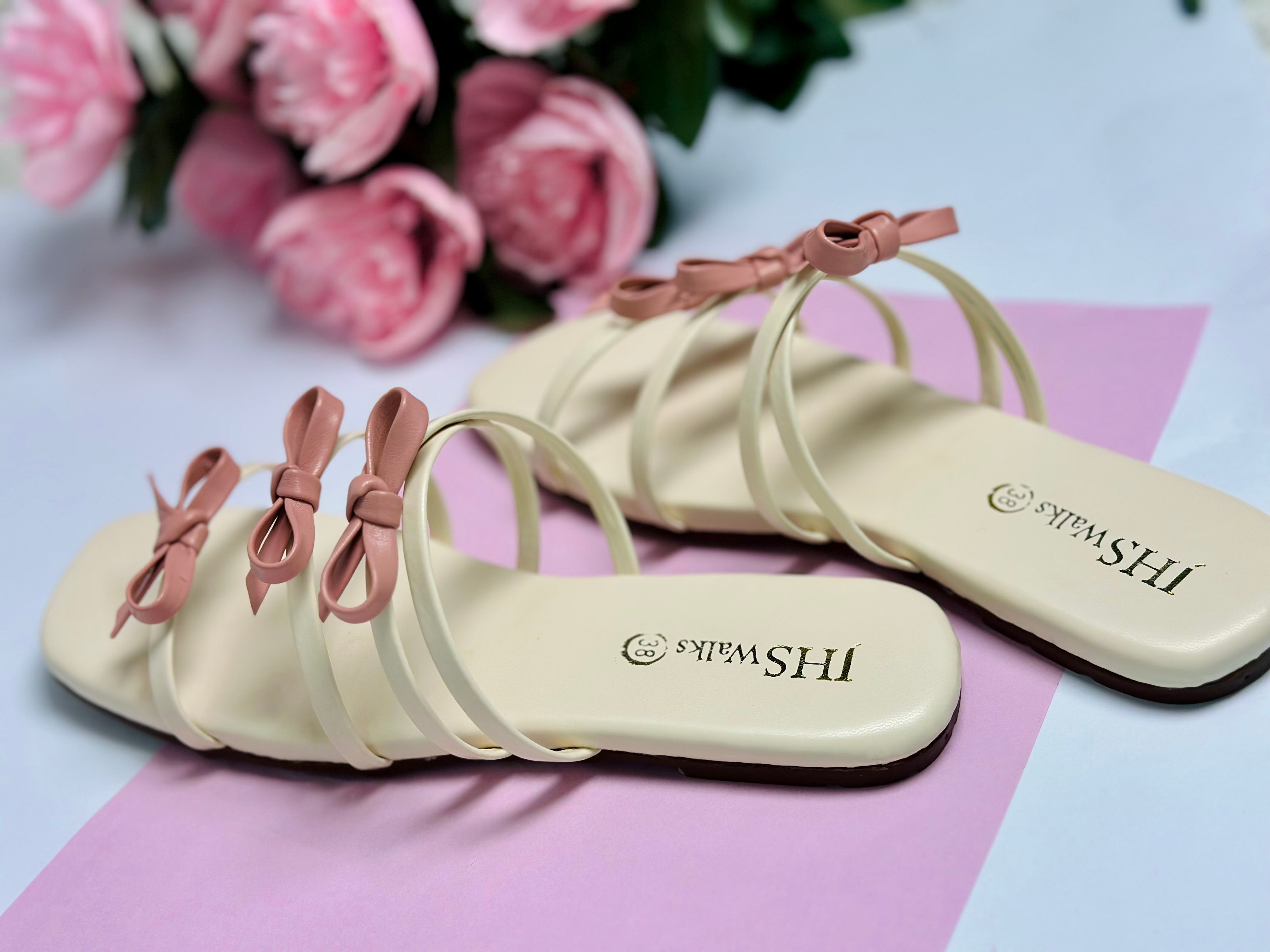 Rosette Bow Sandal