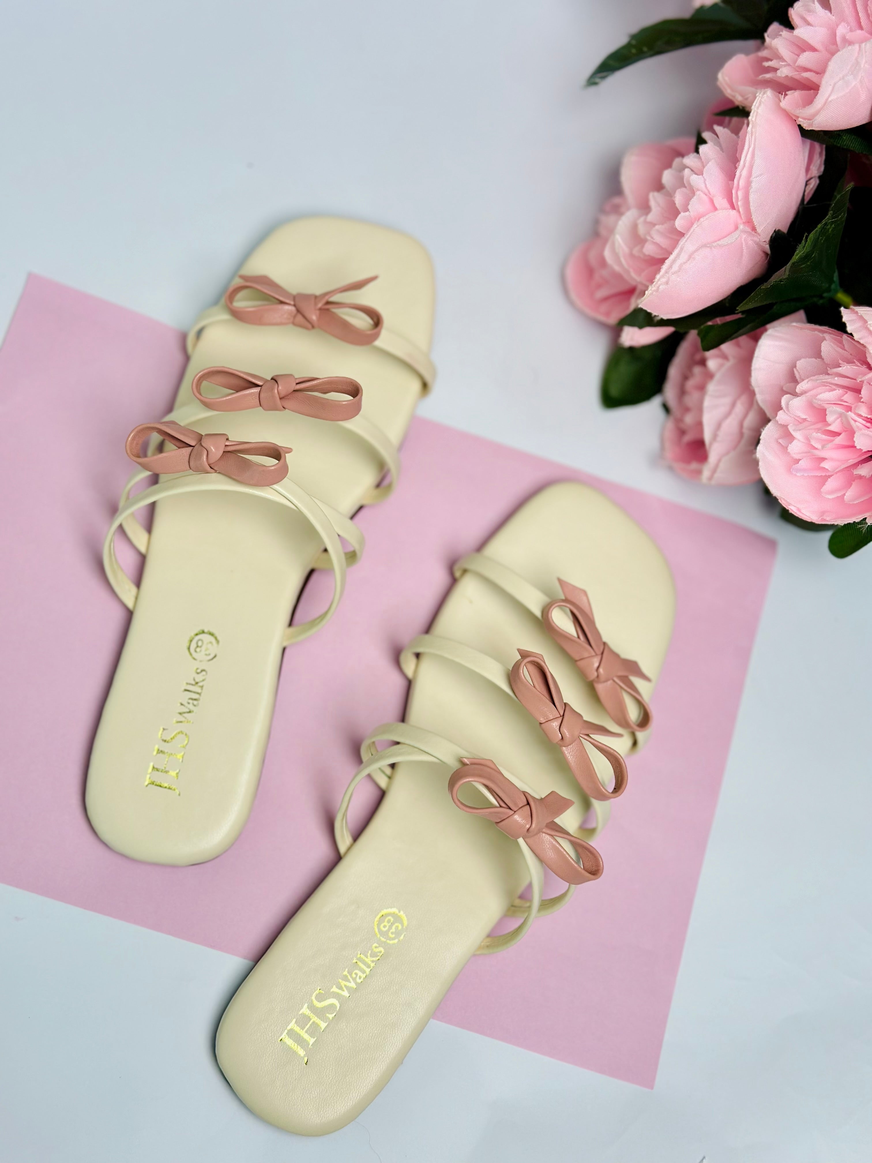 Rosette Bow Sandal