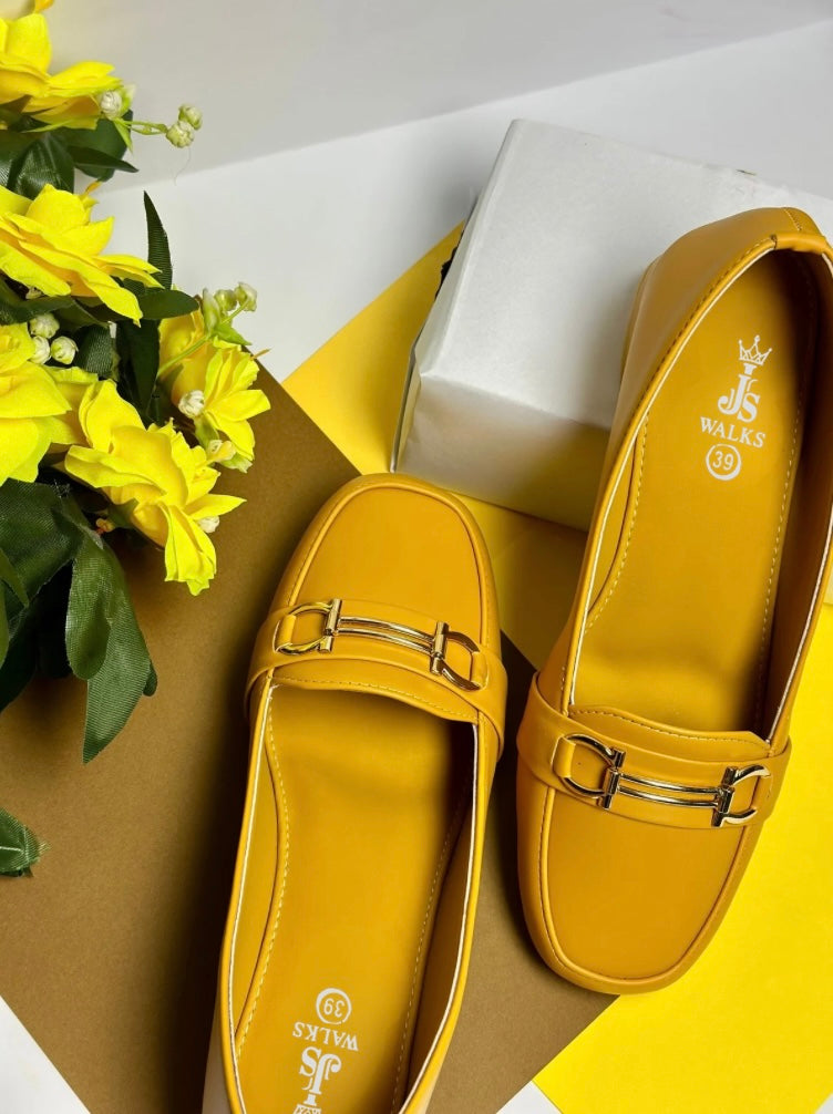 Sunny Yellow Comfort Shoes