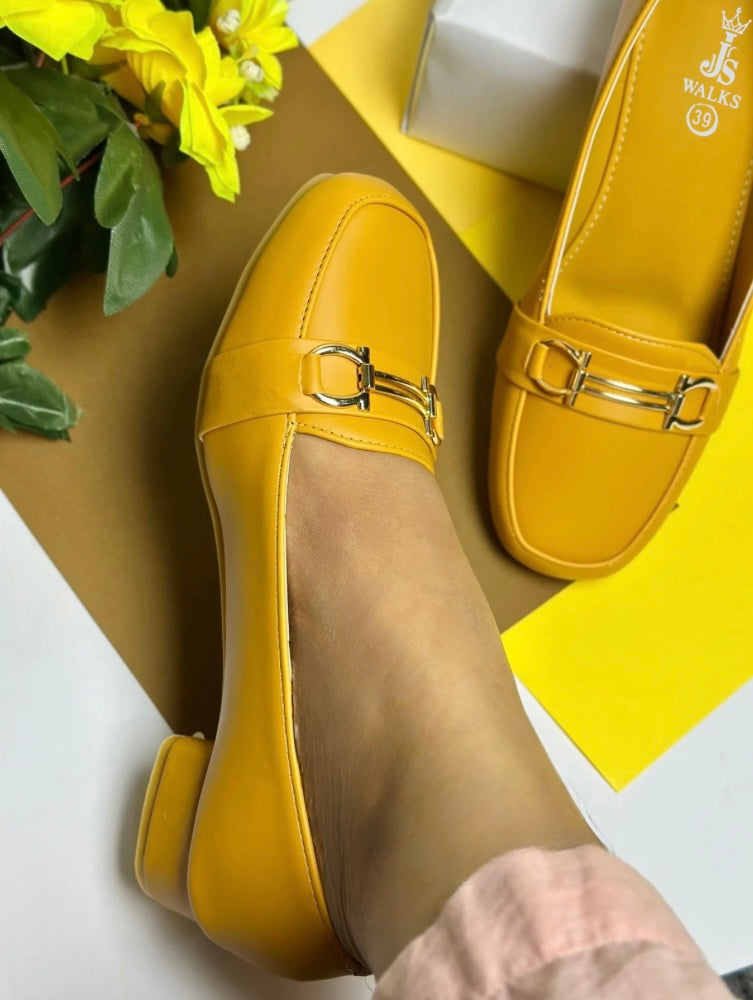 Sunny Yellow Comfort Shoes