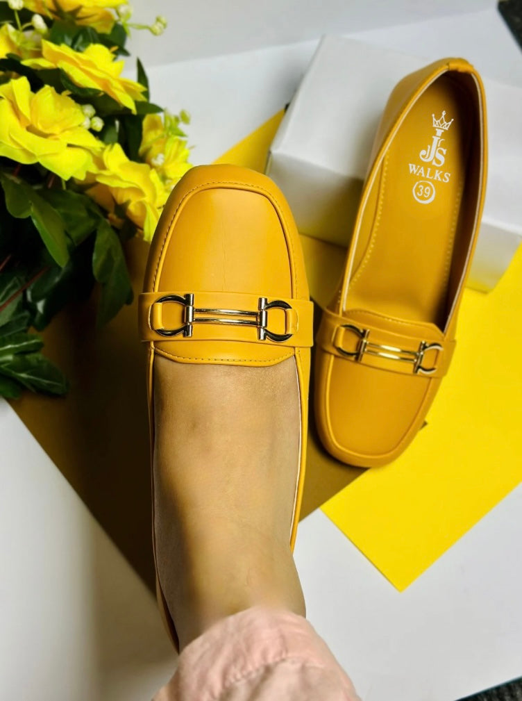 Sunny Yellow Comfort Shoes