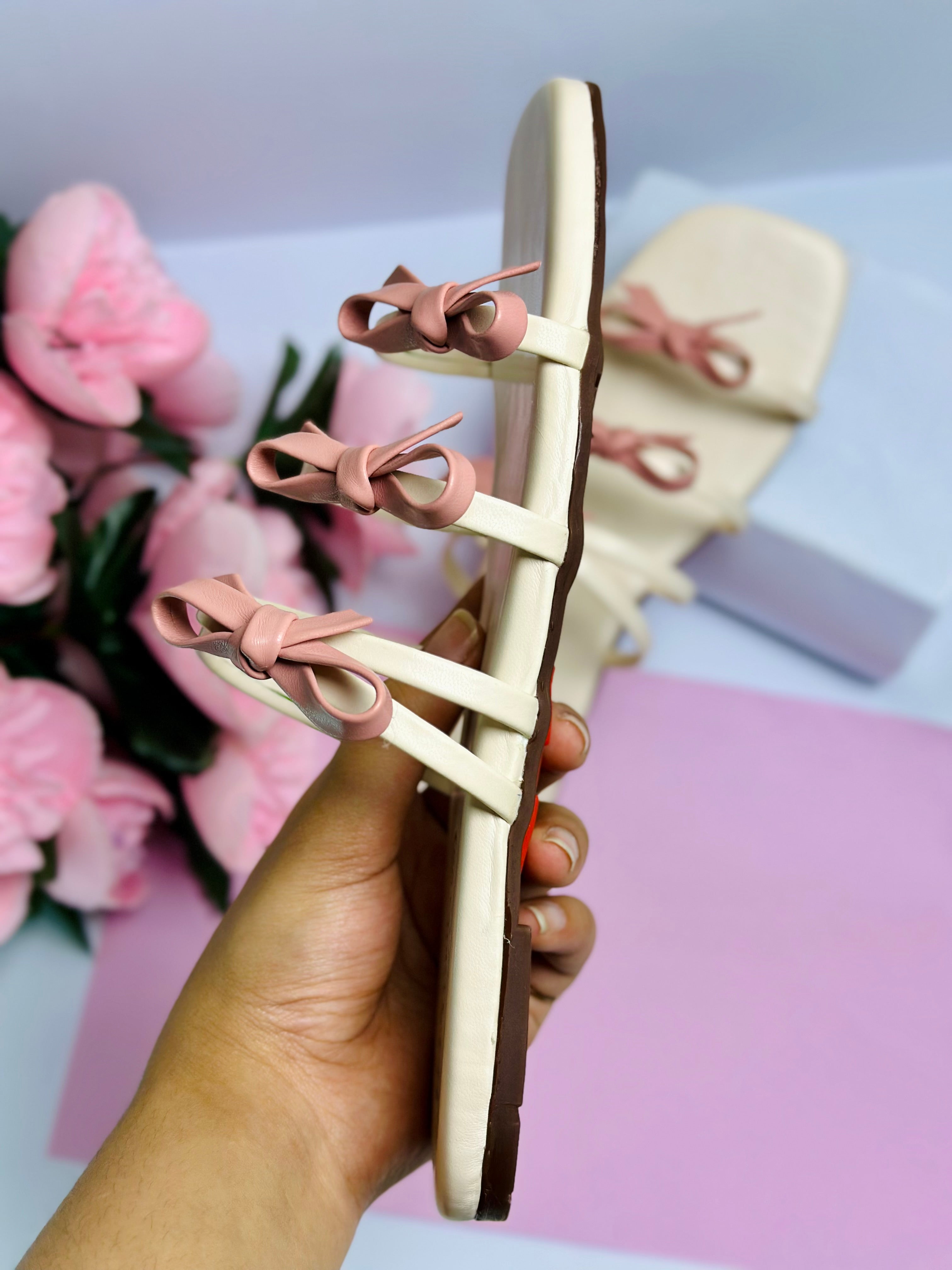 Rosette Bow Sandal